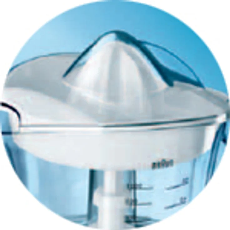 Braun Multiquick 3 MPZ9 Citrus Juicer Saftpresse (20 W, 1,4 Kg) weiß – Bild 3