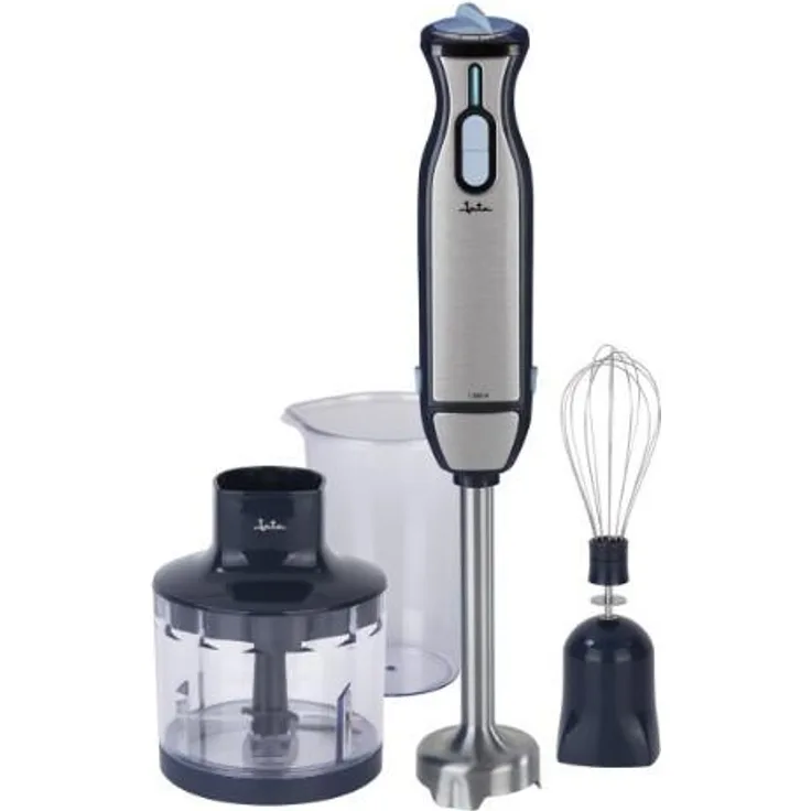 JATA JEBT5026 Stabmixer, 1000 W, 2 Geschwindigkeiten, silber, schwarz