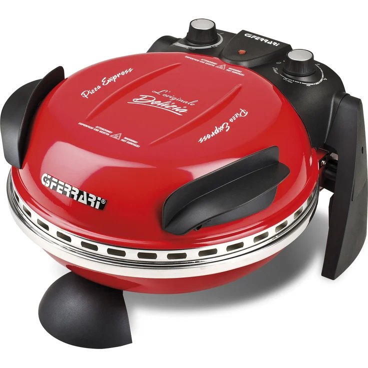 G3Ferrari Pizza Delizia G10006, Pizzamaker Pizzaofen, 1200W, Timer, Thermostat, rot  – Bild 3