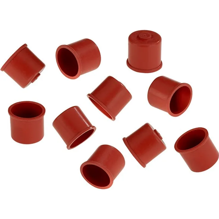 Westmark Süßmostkappen, Für 0,7-1 Liter Flaschen, 10-teilig, Gummi, Rot, 40482251