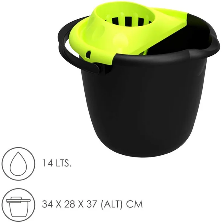 Oryx 5476000 Eimer mit Abtropfgestell, rund, 14 l