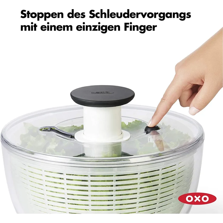 OXO Good Grips Salatschleuder, Kunststoff, 4,2 Liter, Anti-Rutsch-Boden – Bild 2