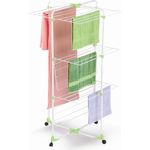 Casabriko Turm-Wäscheständer, aus Metall und Harz, grün, weiß, blau 67x4x128 cm Bianco-Verde-Azzurro