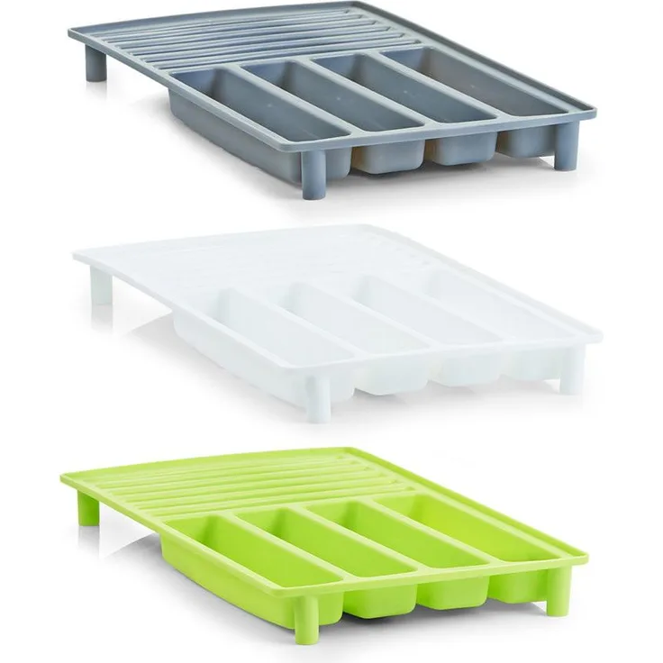 Geschirr Abtropfständer 42 x 25 x 4 cm farblich sortiert