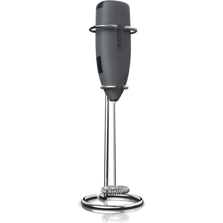 Arendo Stab Milchaufschäumer elektrisch mit Spezialspirale, grau