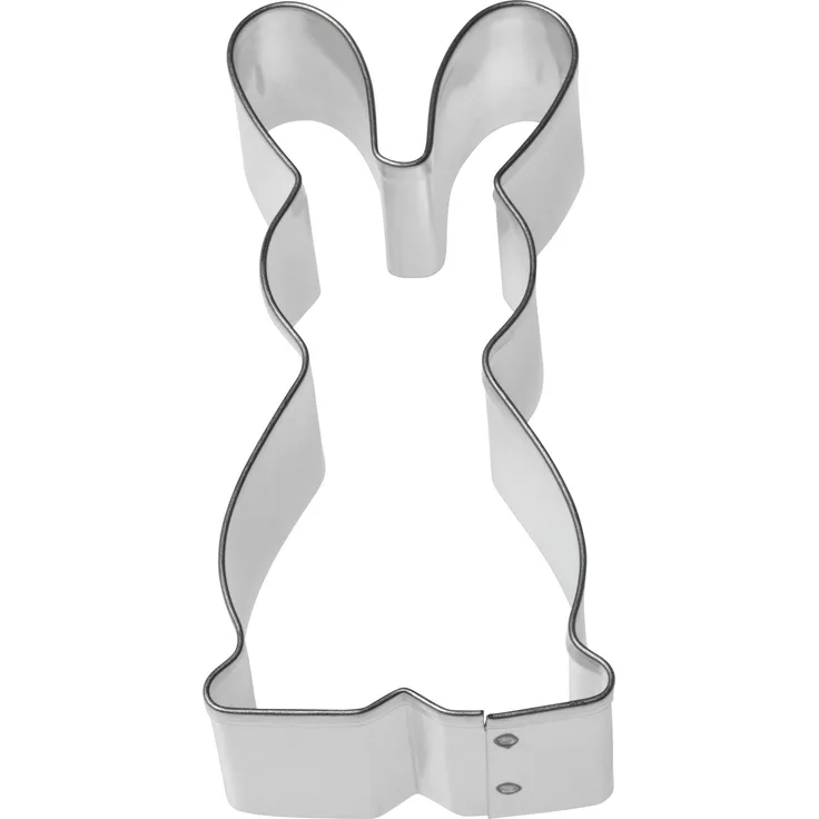 Kaiser Hase Henry, klein Ostern Plätzchen Ausstecher für Kekse, Edelstahl, 8 x 6,5 x 2,5 cm