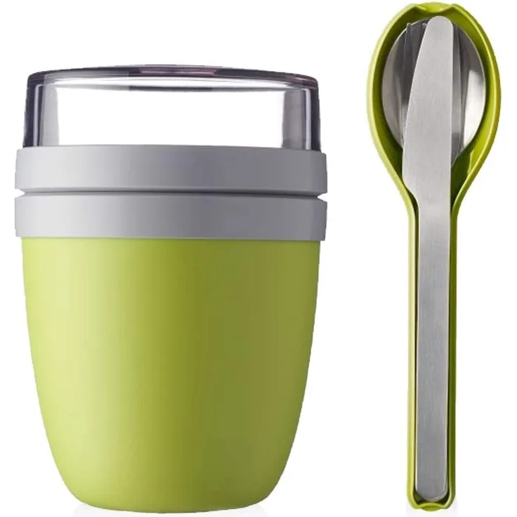 Mepal Lunchpot Plus Besteckset Frühstücksset to Go Becher (Lime)