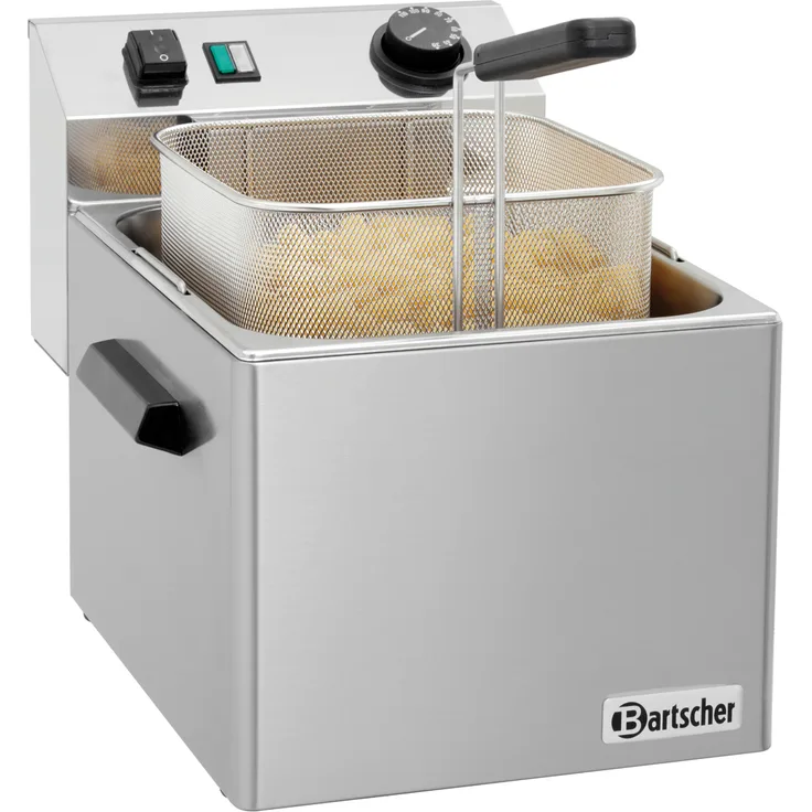 Bartscher Elektro-Nudelkocher SNACK, 7 Liter Fassungsvermögen, 3400 Watt, silber, 132260