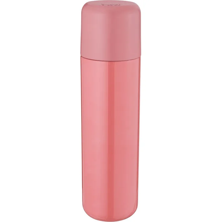 Berghoff Leo Thermoskanne, Edelstahl, doppelwandig, mit Druckknopf, auslaufsicher, Pink, 500 ml