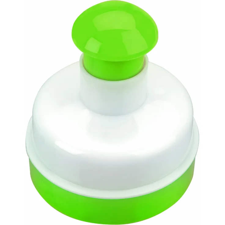 IBILI Hamburgerpresse-Set Clasica, rund, Kunststoff, weiß-grün, 11 x 11 x 10 cm, 2-Einheiten