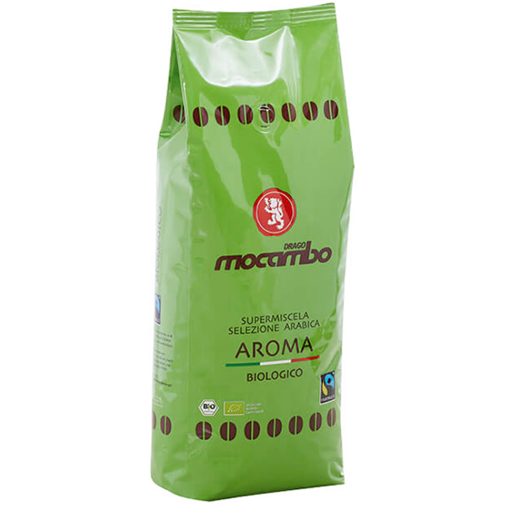 Mocambo Aroma Biologico Selezione Arabica, 1000g ganze Bohne Bio Fairtrade