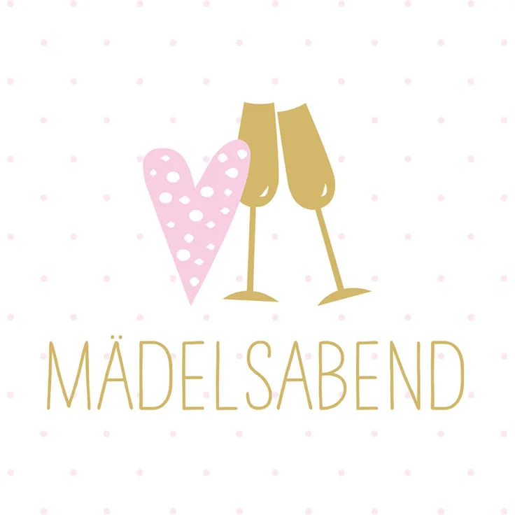 Paperproducts Design Servietten 25x25 Mädelsabend
