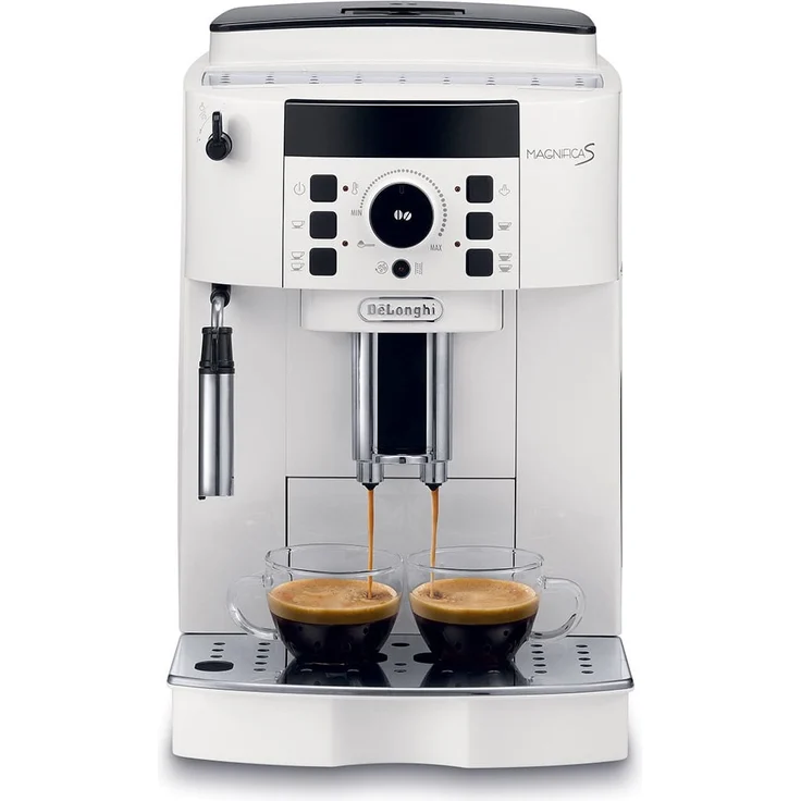 De'Longhi ECAM 21.117.W Magnifica S Kaffeevollautomat mit integriertem Mahlwerk, Wasserfilter, integriertes Reinigungssystem, 1450 Watt, weiß – Bild 1