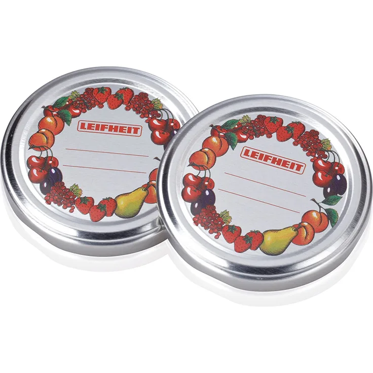 Leifheit Ersatzdeckel 10er-Set, für Glasmündungen Ø 82mm, passend für Leifheit Sturzglas 235ml Art. Nr. 3178 | Leifheit Sechskantglas 770ml Art. Nr. 3211