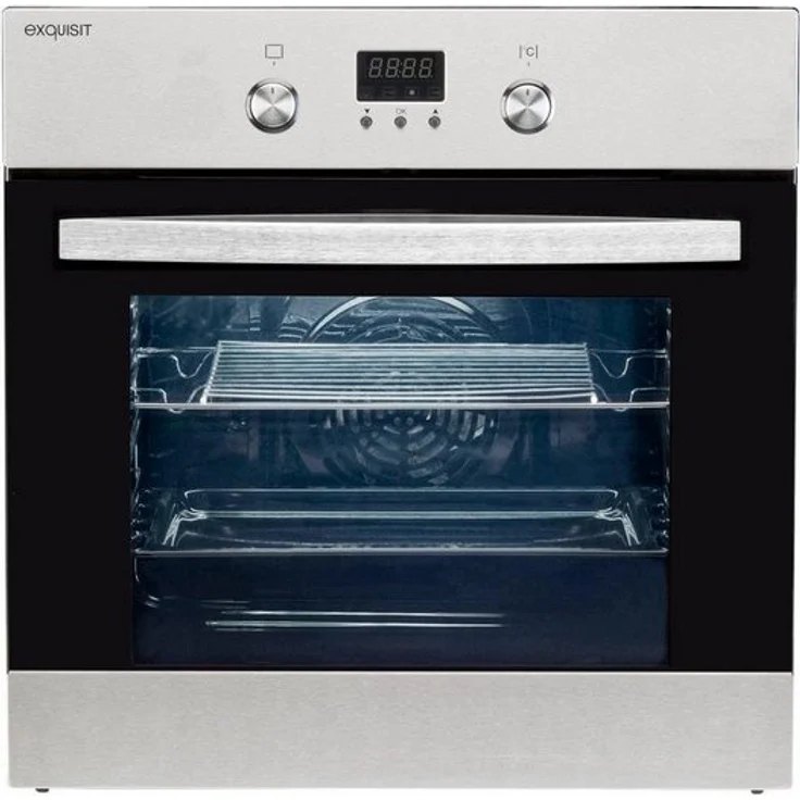 Exquisit EBE65-1H, Backofen, A, Einbau, Elektrisch, Volumen 56 l, Breite 59,5 cm, Selbstreinigung nein, Ober-Unterhitze (konventionell), Umluft, Heißluft – Bild 6