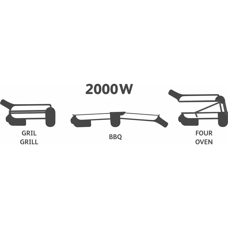 Tefal GC3060 3in1 Kontaktgrill mit Überback-Funktion, 2000W, doppelte Grillfläche wenn aufgeklappt als Tischgrill-BBQ, auch für Sandwich, Steak, Panini, regelbarer Thermostat, antihaftbeschichtet, silber – Bild 8