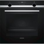 Siemens HB517ABS0, Backofen, A, Einbau, Breite 60 cm, Netzbetrieb, Volumen 71 l, Timer, beleuchtete Drehknebel, schwarz