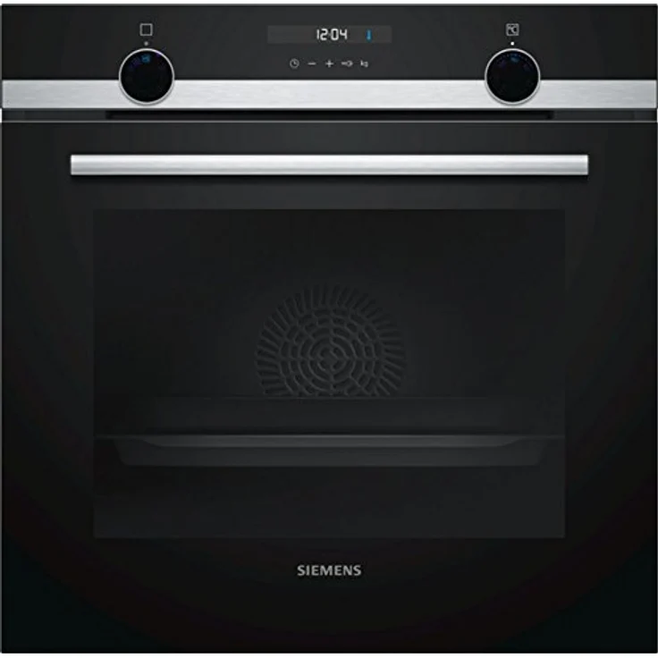 Siemens HB517ABS0, Backofen, A, Einbau, Breite 60 cm, Netzbetrieb, Volumen 71 l, Timer, beleuchtete Drehknebel, schwarz – Bild 1