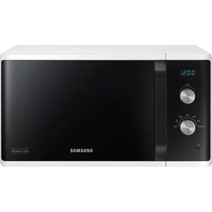 Samsung MW3500 MS23K3614AW-EG Mikrowelle, Standgerät, 800 Watt, 23 Liter Garraum, 48, 9 cm breite, weiß