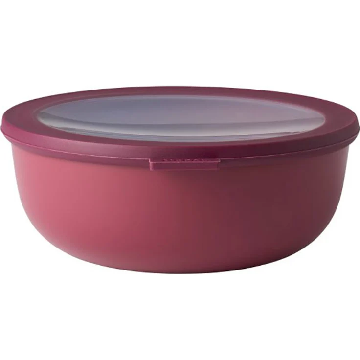 Rosti Mepal Multi Frischhalte- und Servierschüssel mit Deckel Low Bowl - 2.3 Quart beere – Bild 1