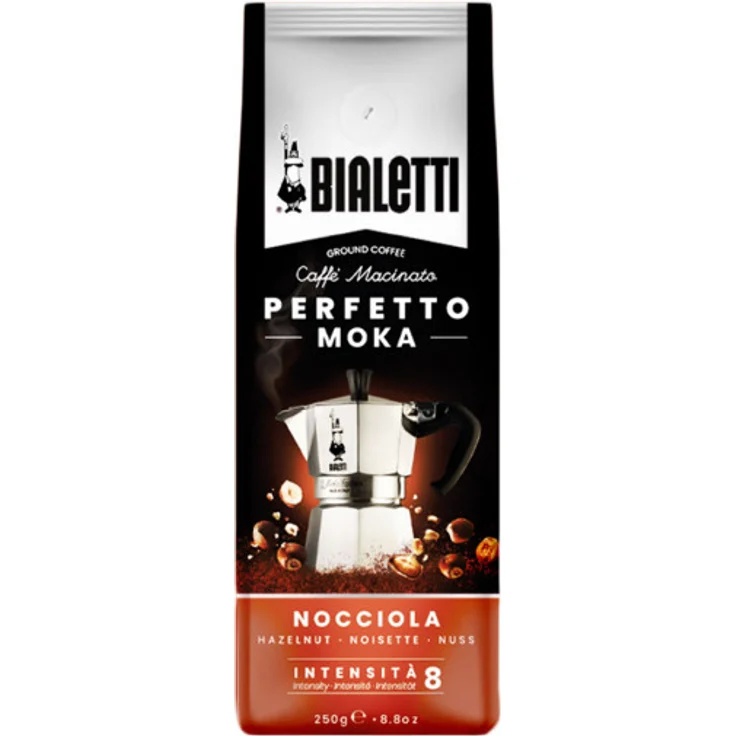 Gemahlener Kaffee Bialetti Perfetto Moka Hazelnut, 250 g – Bild 1
