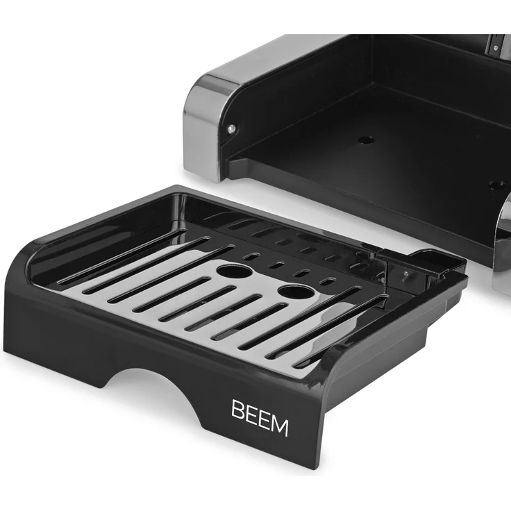 BEEM ESPRESSO-PERFECT, Espresso-Siebträgermaschine - 20 bar, BASIC SELECTION, silber, Integrierte Milchschaumdüse – Bild 6