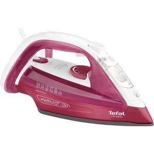 Bild für Tefal FV4920 Dampfbügeleisen Ultragliss, hervorragende Gleitfähigkeit, maximale Dampfverteilung, rot-weiß, 2.400 W, Dampfstoß (140g-min)