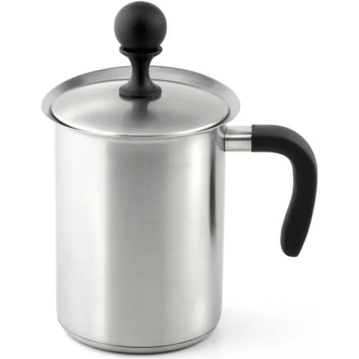 Weis 183007 Milchaufschäumer, 1000 ml, Edelstahl, silber, 9.5 x 9.5 x 16 cm – Bild 1