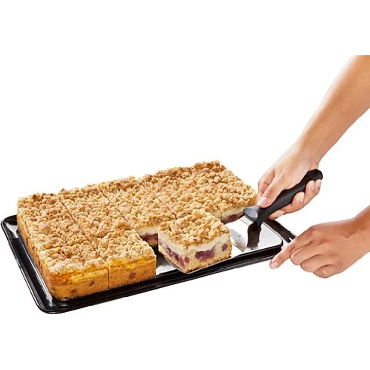 Zenker Rechteck-Springform DELUXE, eckige Premium-Backform mit liertem Boden und Auslaufschutz, Kuchenform mit Antihaftbeschichtung (Farbe: Schwarz metallic), Menge: 1 Stück – Bild 7