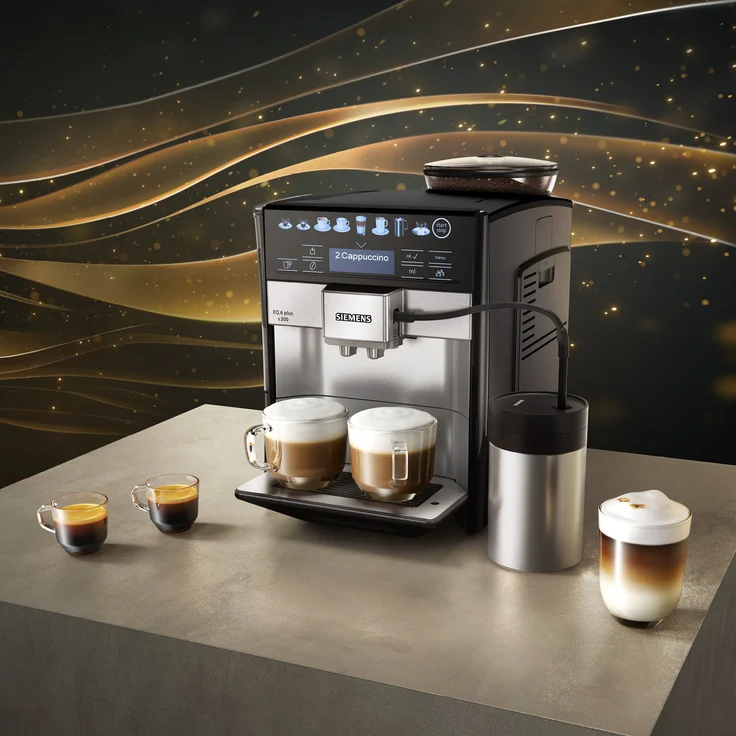 Siemens EQ.6 plus s300 TE653501DE Kaffeevollautomat, Speicherung Profile, Dampf-Reinigung, 1.500 Watt, silber, mit Milchsystem und integriertem Mahlwerk – Bild 4