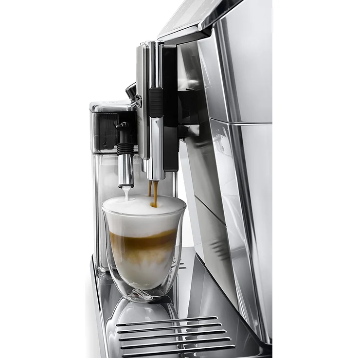 De'Longhi PrimaDonna Elite ECAM 656.55.MS Kaffeevollautomat mit Milchsystem und integriertem Mahlwerk, Cappuccino und Espresso auf Knopfdruck, 3,5 Zoll TFT Touchscreen Farbdisplay und App-Steuerung, Edelstahlfront, silber – Bild 4