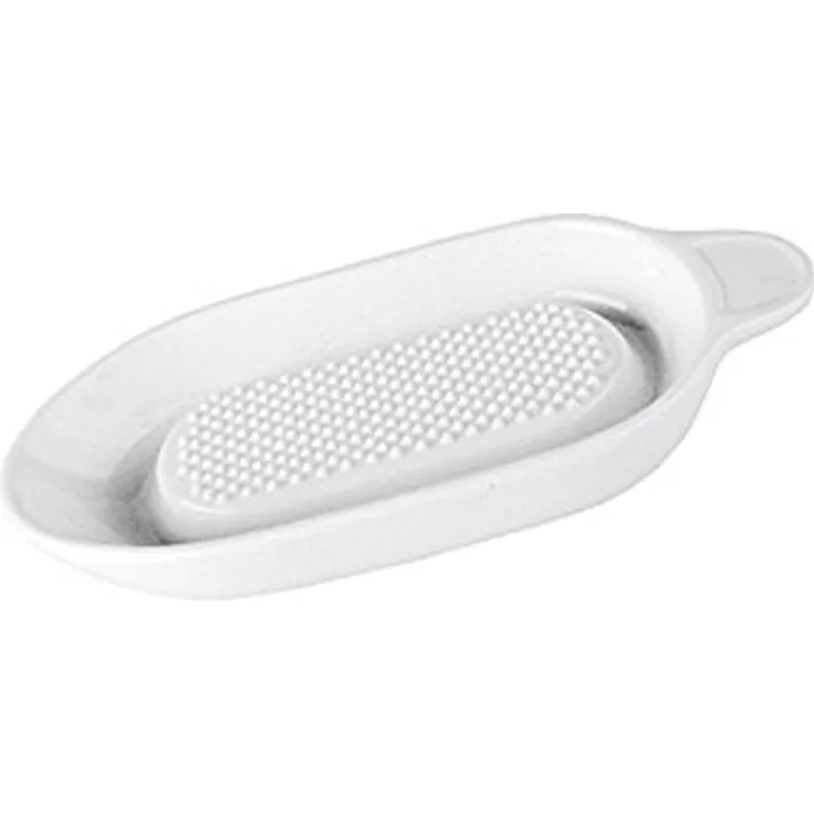 HIT 24300921 Reibe aus Porzellan, 20,5 x 9 cm, weiß (1 Stück)