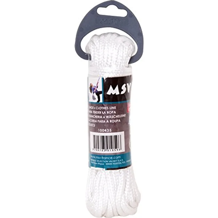 MSV Wäscheleine 15m, Plastik, Mehrfarbig, 30 x 20 x 15 cm