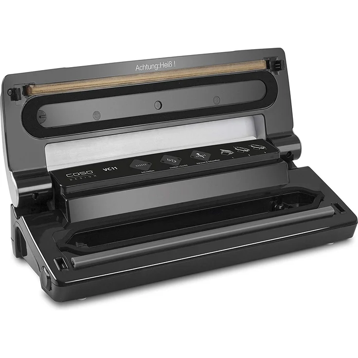 CASO VC11 Vakuumierer - Vakuumiergerät, Lebensmittel bleiben bis zu 8x länger frisch - natürliche Aufbewahrung ohne Konservierungsstoffe, 30cm lange Schweißnaht, inkl. 10 Profi- Folienbeutel – Bild 8