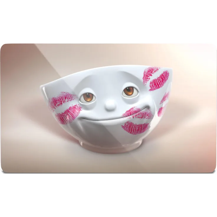 Fiftyeight (Ge Schnittenbrettchen Küss'je Schneidebrettchen, Kunststoff, Mehrfarbig, 23 x 14 x 0.5 cm