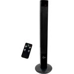 Turmventilator mit Fernbedienung, Timer | Standventilator Schwarz | CoolBreeze 12000 - Leise 45 Watt | Fan Stand Ventilator 3 Stufen | Lüfter Windmaschine | für Schlafzimmer, Büro | von SUNTEC