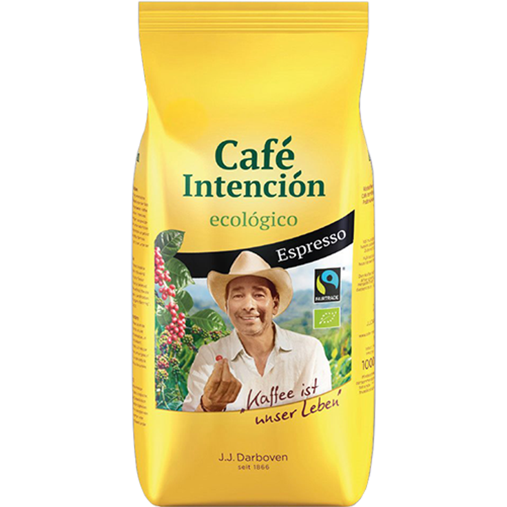 Café Intención ecológico Bio Espresso, 1000g ganze Bohne – Bild 1