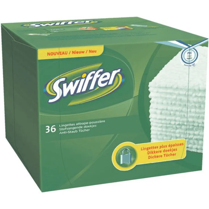 Swiffer Trocken-Bodenwischtücher - Nachfüllpackung 36 Tücher (5410076545476)