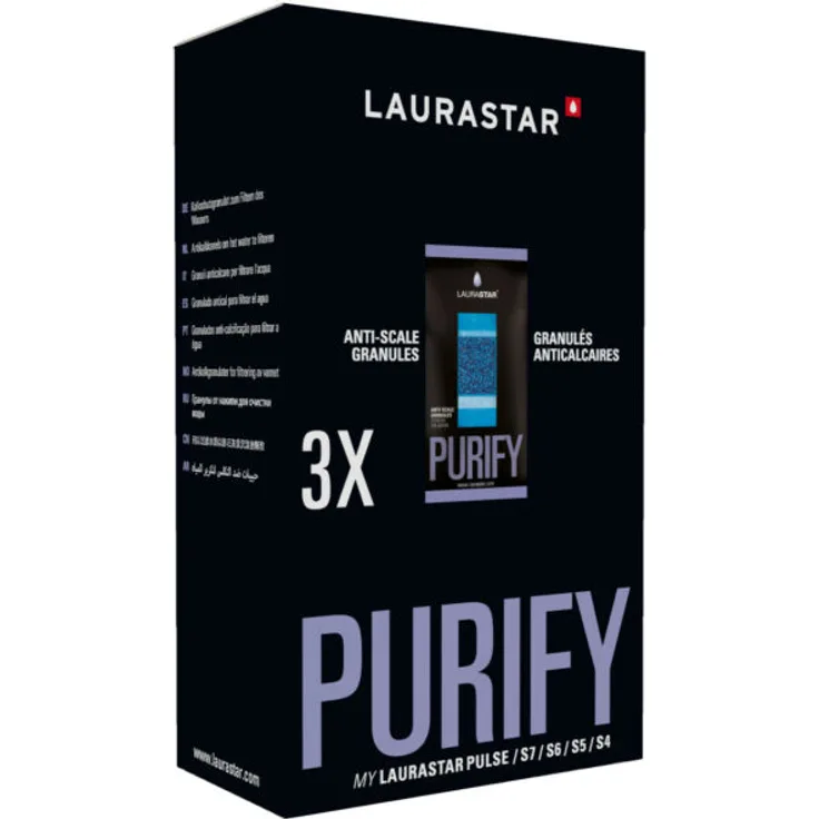Laurastar Entmineralisierungsgranulat für Laurastar Bügelsystem Wasserfilter 3er Pack