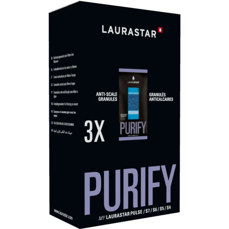 Laurastar Entmineralisierungsgranulat für Laurastar Bügelsystem Wasserfilter 3er Pack – Bild 1