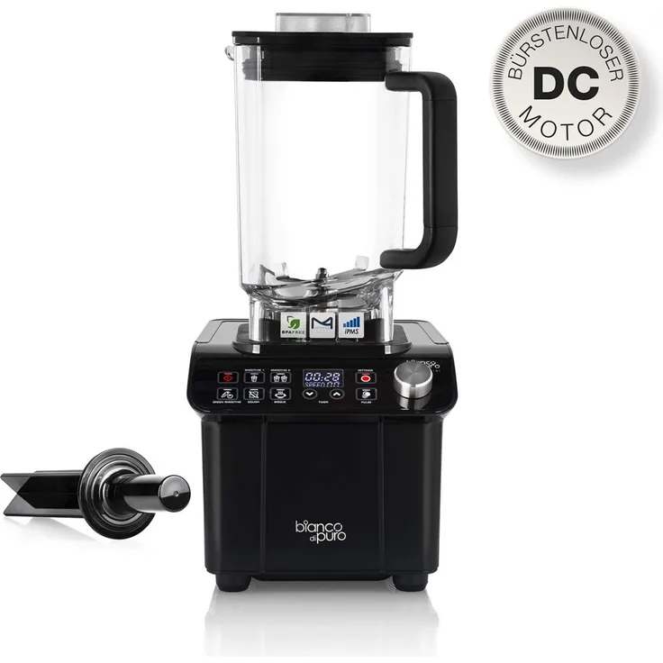 Bianco di puro Gusto PRO Hochleistungsmixer mit bürstenlosem DC Motor, Standmixer, 1000 Watt