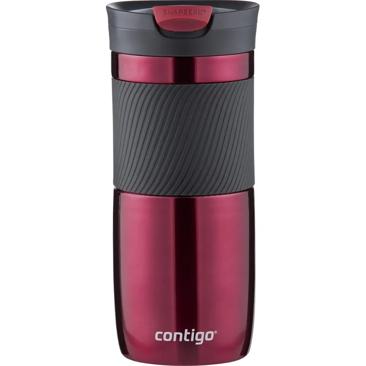 Contigo Thermobecher Byron Snapseal, Edelstahl Isolierbecher, Kaffebecher to go, auslaufsicher, spülmaschinenfester Deckel BPA-frei, 470 ml