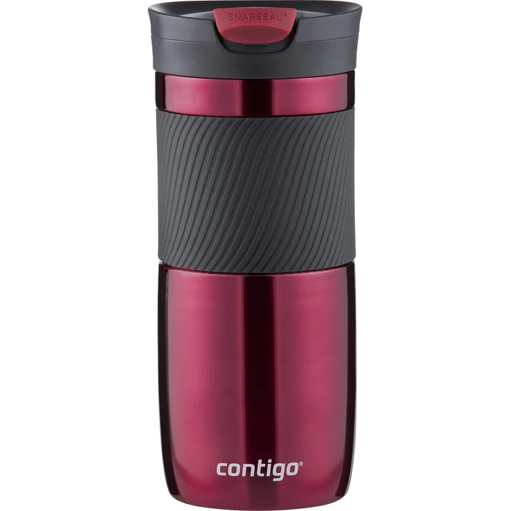 Contigo Thermobecher Byron Snapseal, Edelstahl Isolierbecher, Kaffebecher to go, auslaufsicher, spülmaschinenfester Deckel BPA-frei, 470 ml