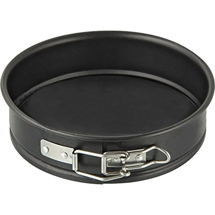 Zenker Springform Ø 12 cm SPECIAL - MINI, kleine Backform mit Flachboden aus Stahlblech, runde Kuchenform mit Antihaftbeschichtung (Farbe: Schwarz), Menge: 1 Stück