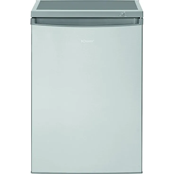 Bomann KS 2184 Kühlschrank, freistehend, silber, Breite 56 cm, Energieklasse E