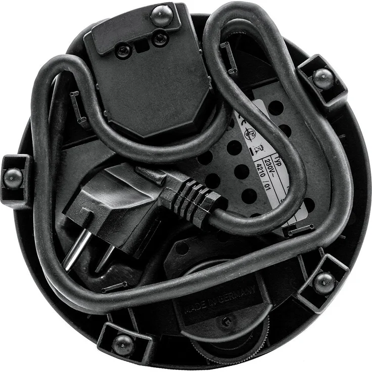 Rommelsbacher RK 501S Reisekochplattenset, Gussheizplatte + Alu-Topf + Reissverschlussetui, Anzahl der Kochstellen 1, Breite 15 cm, Thermostat stufenlos regelbar, edelstahl, schwarz – Bild 5
