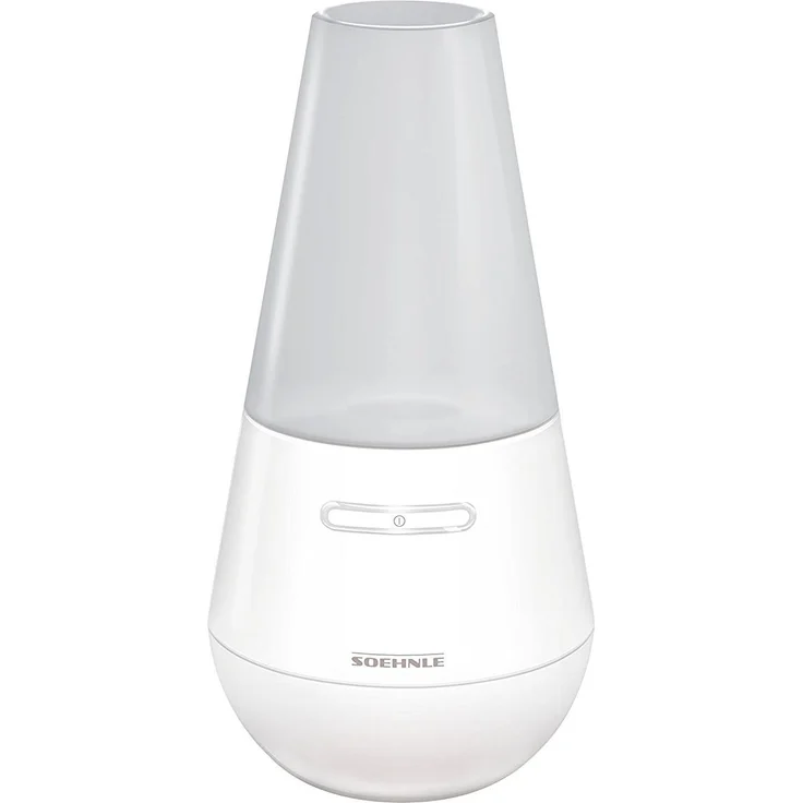 Soehnle 68025 Valencia Design Aroma-Diffuser mit Ultraschall, Zerstäuber für eine Beduftung mit Wasser und Duftöl, Farbwechsel, weiß – Bild 1