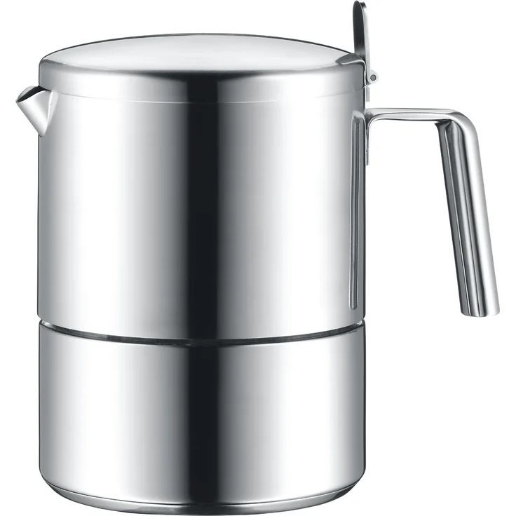 WMF Kult Espressokocher 300ml, Espressomaschine für 6 Tassen, Cromargan Edelstahl mattiert, Induktion, spülmaschinengeeignet – Bild 1