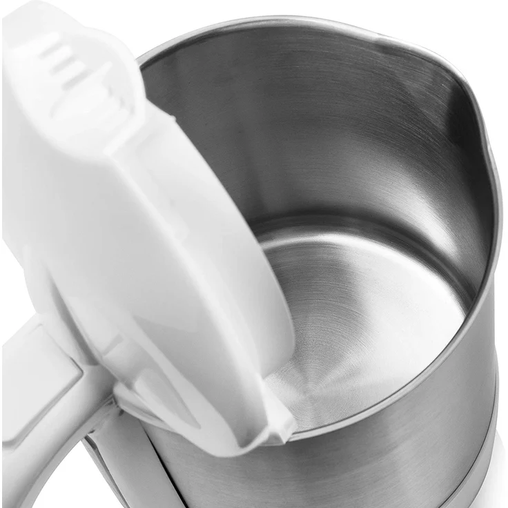 Princess 236038  Edelstahl Wasserkocher mit Kontrollleuchte, verdecktes Heizelement, für Links- und Rechtshänder, 2200 Watt, 1,7L Fassungsvermögen, weiß – Bild 2