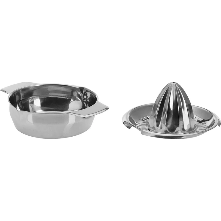 Westmark Zitronen--Zitruspresse mit Behälter, Durchmesser: 13,8 cm, Fassungsvermögen: 350 ml, Rostfreier Edelstahl, Silber, 30942260 – Bild 3